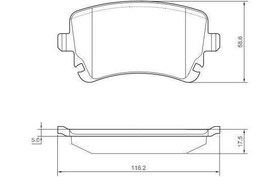 Kit de plaquettes de frein, frein à disque 37366 ABS, Image 2