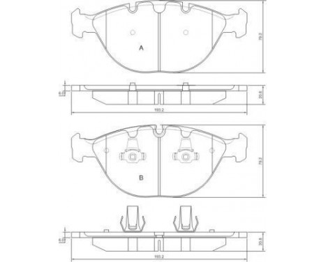 Kit de plaquettes de frein, frein à disque 37369 ABS, Image 2