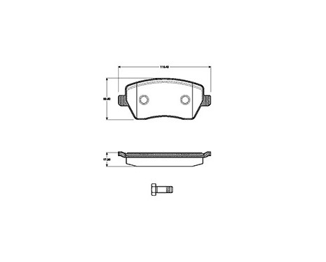 Kit de plaquettes de frein, frein à disque 37395 ABS, Image 3