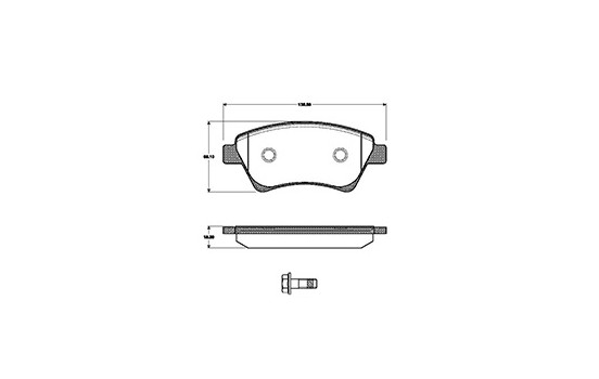 Kit de plaquettes de frein, frein à disque 37397 ABS, Image 3
