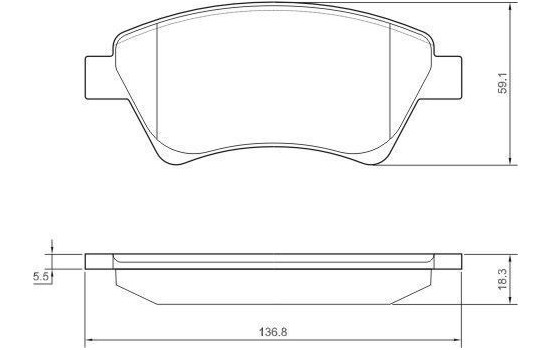 Kit de plaquettes de frein, frein à disque 37397 ABS, Image 2