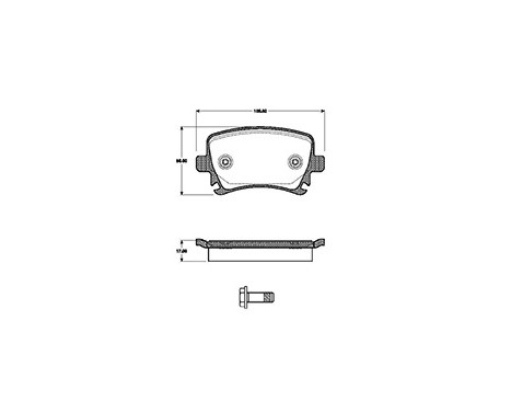 Kit de plaquettes de frein, frein à disque 37411 ABS, Image 3