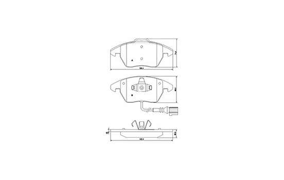 Kit de plaquettes de frein, frein à disque 37414 ABS, Image 3
