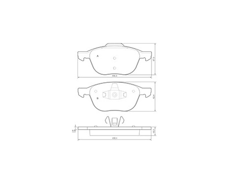 Kit de plaquettes de frein, frein à disque 37422 ABS, Image 3