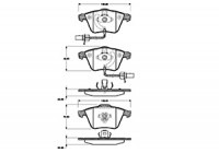 Kit de plaquettes de frein, frein à disque 37428 ABS