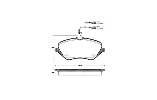 Kit de plaquettes de frein, frein à disque 37431 ABS, Image 3