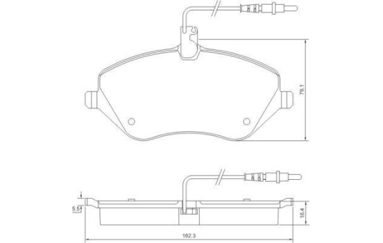 Kit de plaquettes de frein, frein à disque 37431 ABS, Image 2
