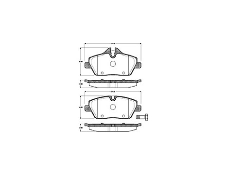 Kit de plaquettes de frein, frein à disque 37434 ABS, Image 3
