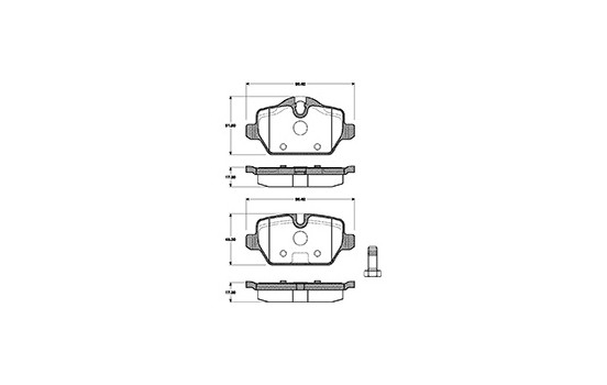 Kit de plaquettes de frein, frein à disque 37435 ABS, Image 3