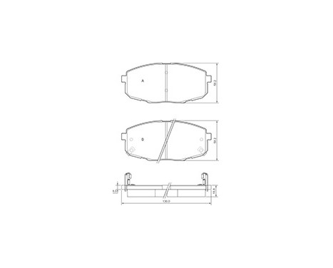 Kit de plaquettes de frein, frein à disque 37442 ABS, Image 3