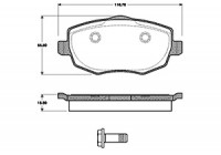 Kit de plaquettes de frein, frein à disque 37444 ABS