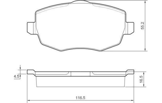 Kit de plaquettes de frein, frein à disque 37444 ABS, Image 2
