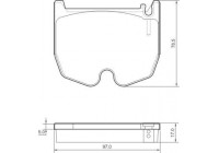 Kit de plaquettes de frein, frein à disque 37455 ABS