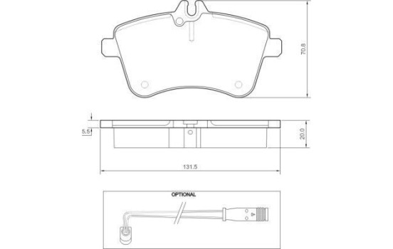 Kit de plaquettes de frein, frein à disque 37457 ABS, Image 2
