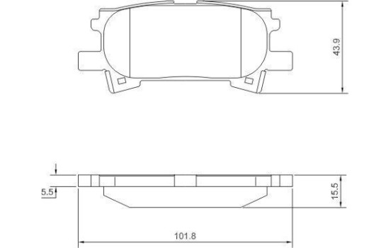 Kit de plaquettes de frein, frein à disque 37459 ABS, Image 2