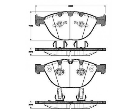 Kit de plaquettes de frein, frein à disque 37463 ABS, Image 2