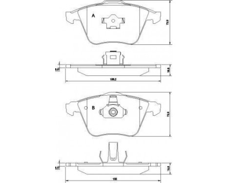 Kit de plaquettes de frein, frein à disque 37464 ABS, Image 2