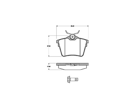 Kit de plaquettes de frein, frein à disque 37466 ABS, Image 3