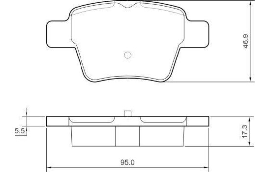 Kit de plaquettes de frein, frein à disque 37475 ABS, Image 2
