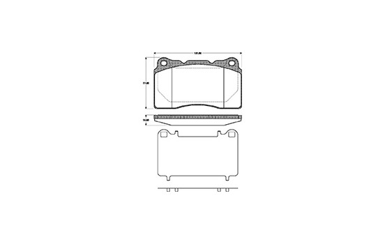 Kit de plaquettes de frein, frein à disque 37479 ABS