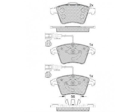 Kit de plaquettes de frein, frein à disque 37482 ABS, Image 2