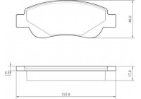 Kit de plaquettes de frein, frein à disque 37483 ABS