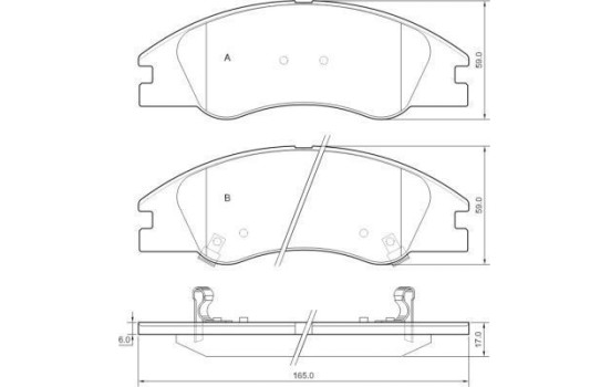 Kit de plaquettes de frein, frein à disque 37492 ABS, Image 2