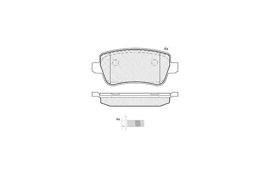 Kit de plaquettes de frein, frein à disque 37496 ABS, Image 3