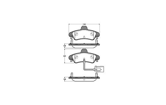 Kit de plaquettes de frein, frein à disque 37498 ABS, Image 2