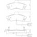 Kit de plaquettes de frein, frein à disque 37498 ABS, Vignette 3