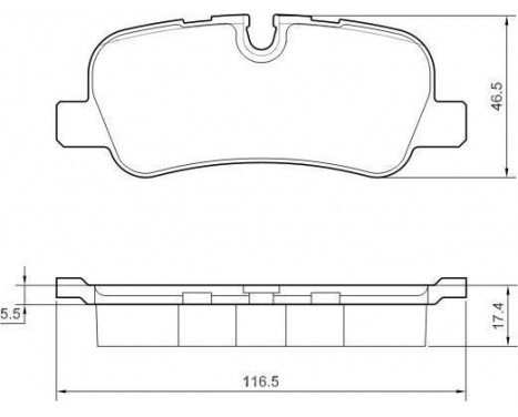 Kit de plaquettes de frein, frein à disque 37500 ABS, Image 2