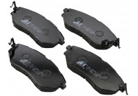 Kit de plaquettes de frein, frein à disque 37502 ABS