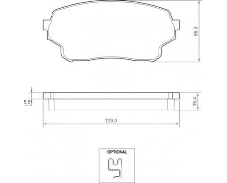 Kit de plaquettes de frein, frein à disque 37503 ABS, Image 2