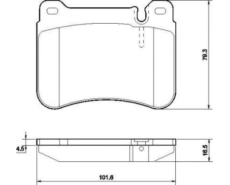 Kit de plaquettes de frein, frein à disque 37506 ABS, Image 2