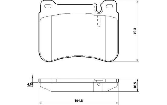 Kit de plaquettes de frein, frein à disque 37506 ABS, Image 2
