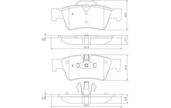 Kit de plaquettes de frein, frein à disque 37509 ABS, Image 2