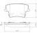 Kit de plaquettes de frein, frein à disque 37512 ABS, Vignette 4