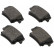 Kit de plaquettes de frein, frein à disque 37512 ABS