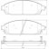 Kit de plaquettes de frein, frein à disque 37517 ABS