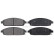 Kit de plaquettes de frein, frein à disque 37517 ABS, Vignette 2