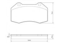 Kit de plaquettes de frein, frein à disque 37519 ABS