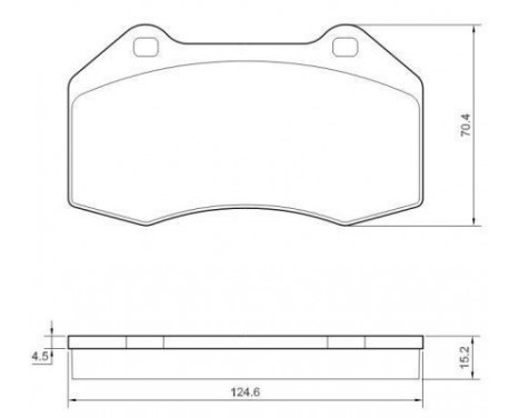 Kit de plaquettes de frein, frein à disque 37519 ABS