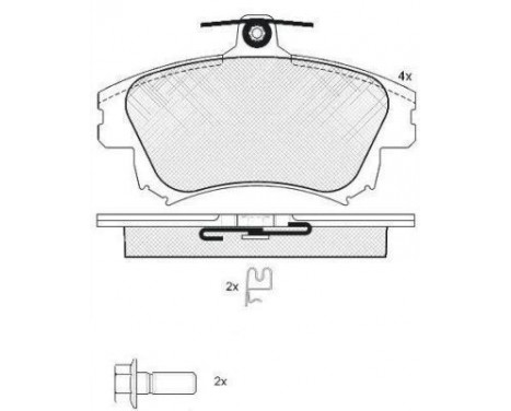 Kit de plaquettes de frein, frein à disque 37521 ABS, Image 2