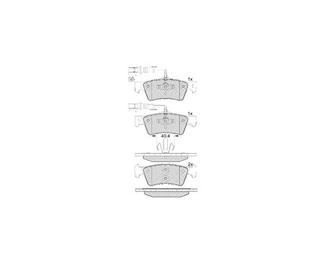 Kit de plaquettes de frein, frein à disque 37527 ABS, Image 3