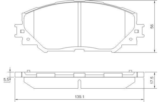 Kit de plaquettes de frein, frein à disque 37544 ABS, Image 2