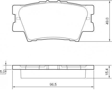 Kit de plaquettes de frein, frein à disque 37545 ABS, Image 2