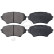 Kit de plaquettes de frein, frein à disque 37549 ABS, Vignette 3