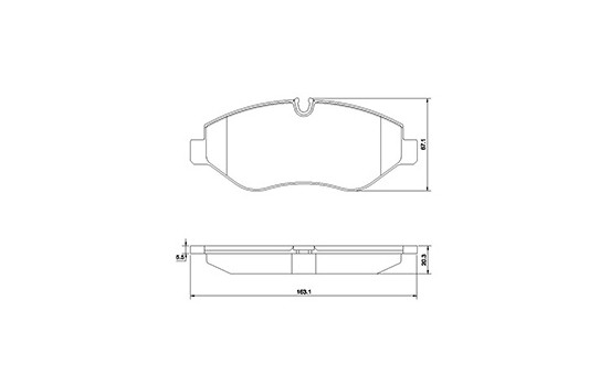 Kit de plaquettes de frein, frein à disque 37553 ABS, Image 3