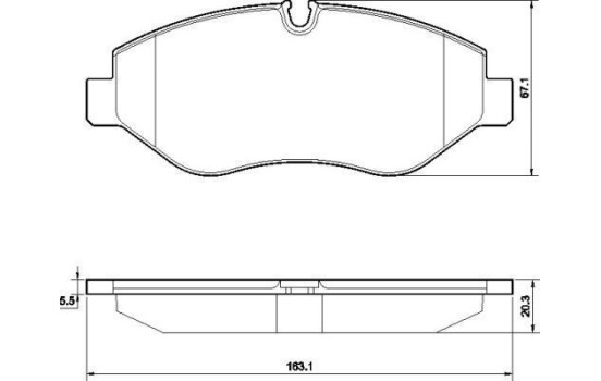 Kit de plaquettes de frein, frein à disque 37553 ABS, Image 2
