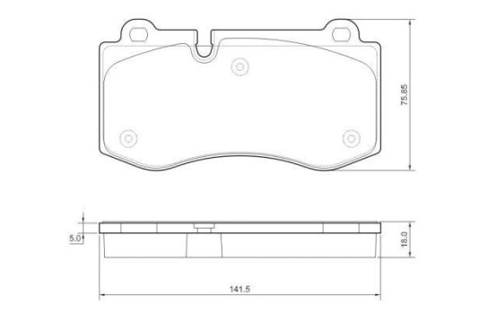 Kit de plaquettes de frein, frein à disque 37565 ABS, Image 2